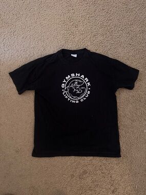 Gymshark Black T-Shirt with White Logo